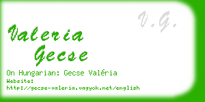 valeria gecse business card